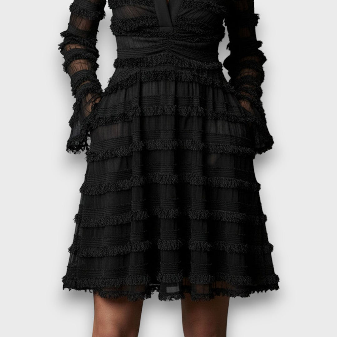 VESTIDO SALMA NOIR ELEGANCE